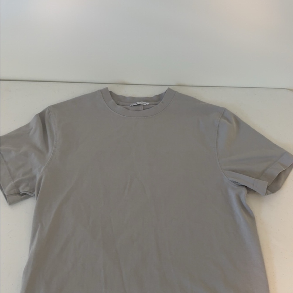 Zara Light Gray Men's Short Sleeve Tee